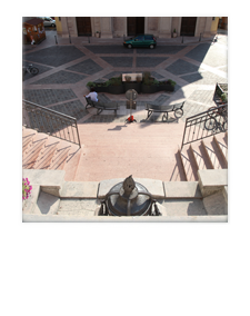 Square in Lusiana, Italy